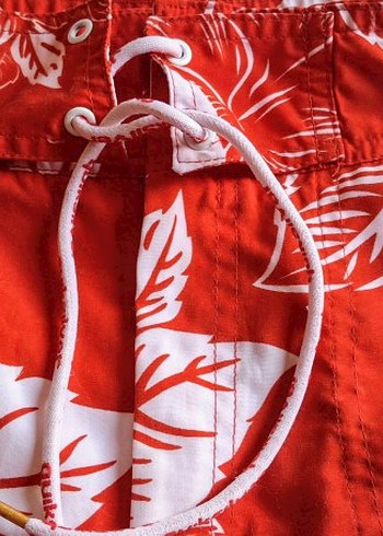 Kırmızı Bohem Desenli Erkek Mayo - Görsel 3