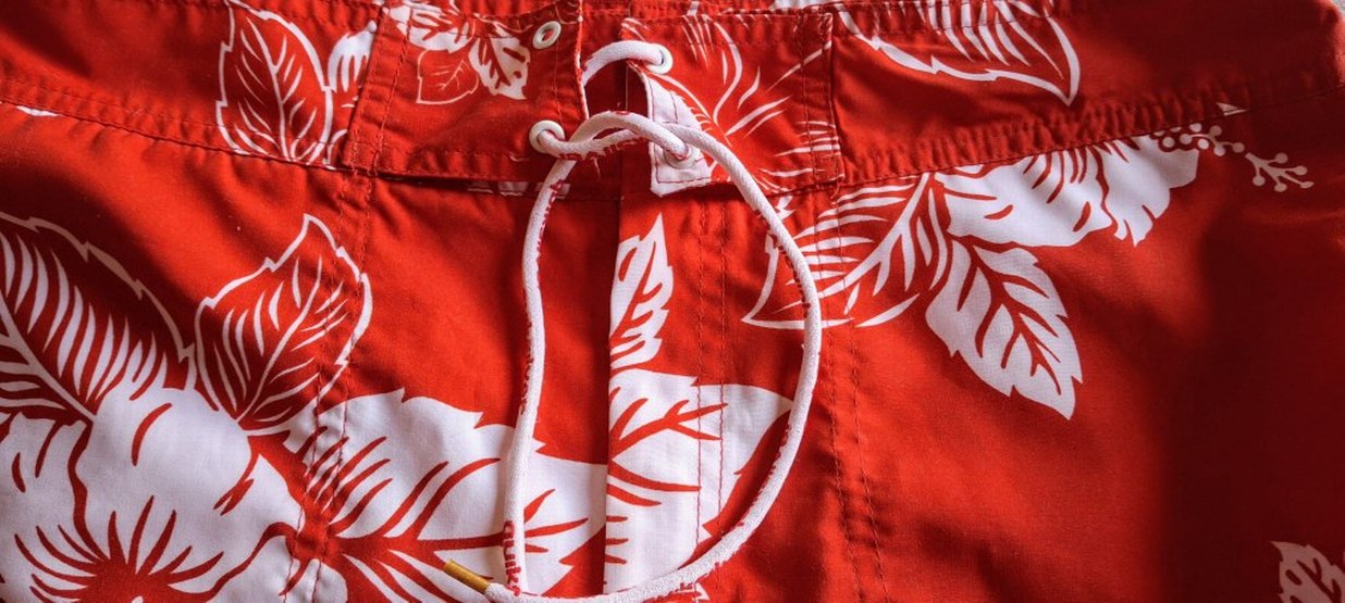 Kırmızı Bohem Desenli Erkek Mayo - Görsel 3