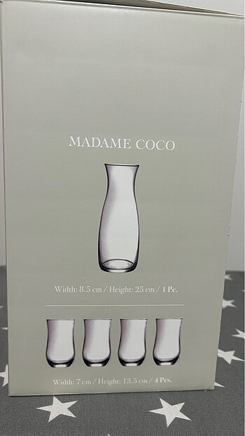 Madame Coco Sıfır bardak seti