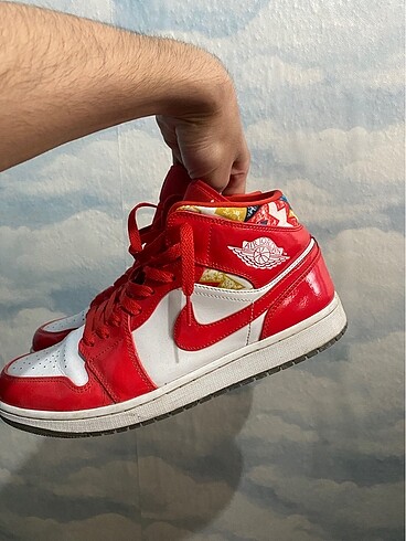 Air Jordan 1 Barcelona Sweater Red Patent