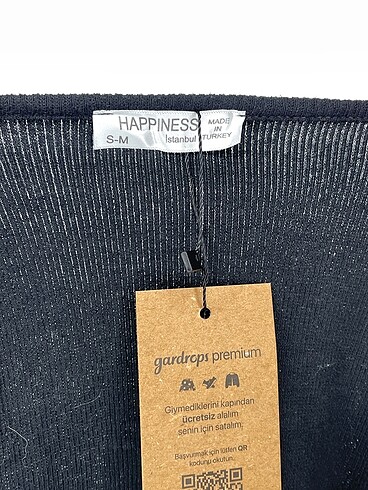 s Beden siyah Renk Happiness Bluz %70 İndirimli.