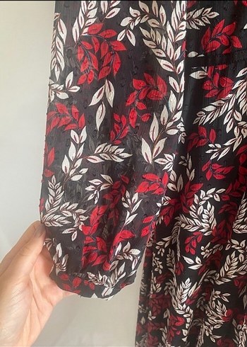 Adl kadın çiçekli elbise - Görsel 5