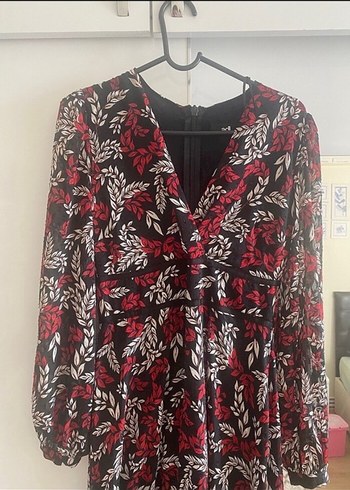 Adl kadın çiçekli elbise - Görsel 2