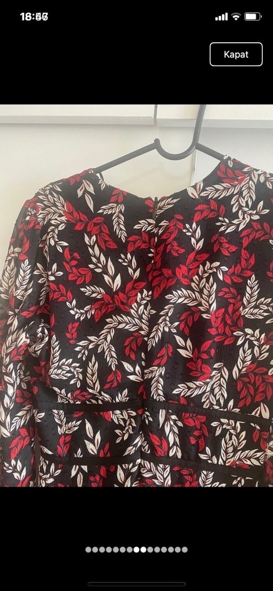 Adl kadın çiçekli elbise - Görsel 4