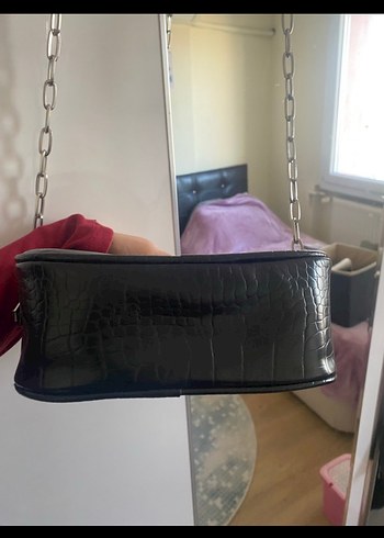 Bershka siyah çanta - Görsel 7