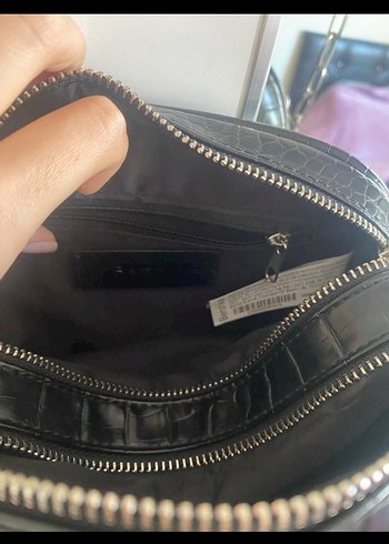 Bershka siyah çanta - Görsel 6