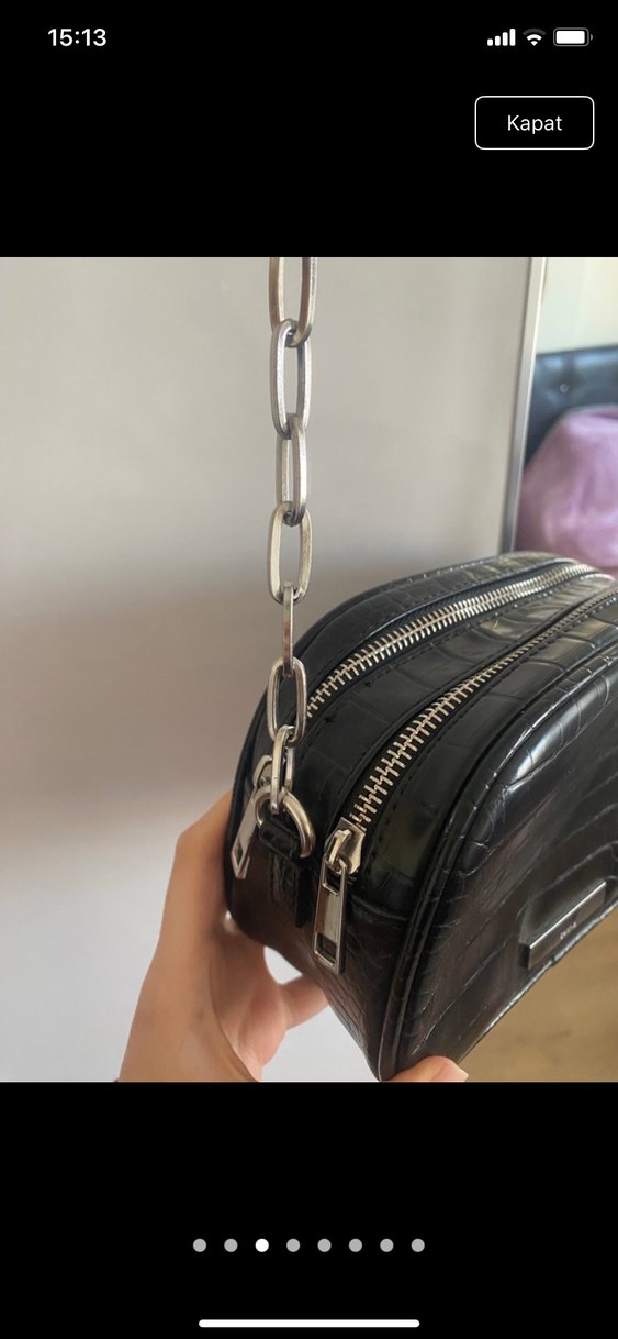 Bershka siyah çanta - Görsel 3