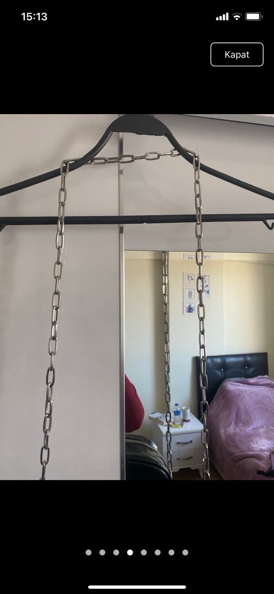 Bershka siyah çanta - Görsel 4