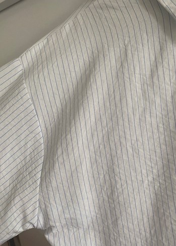 Çizgili oversize gömlek - Görsel 4