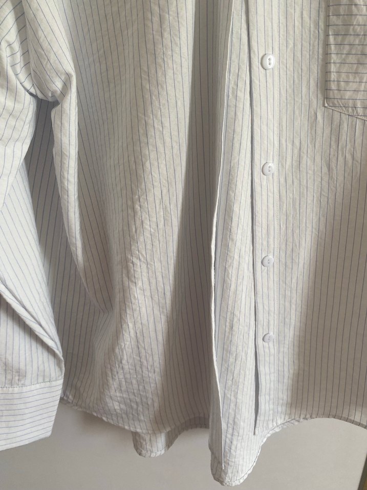 Çizgili oversize gömlek - Görsel 3