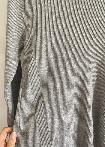 Koton gri triko üst - Görsel 3
