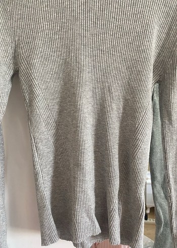 Koton gri triko üst - Görsel 2