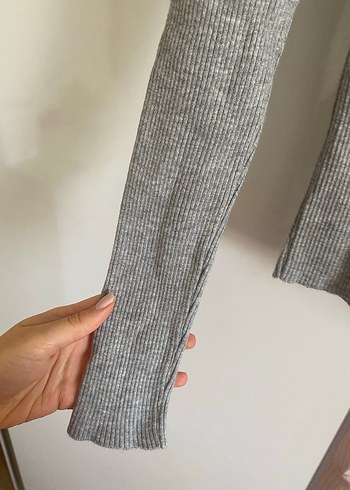 Koton gri triko üst - Görsel 6