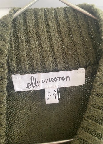 Koyu yeşil kazak - Görsel 5