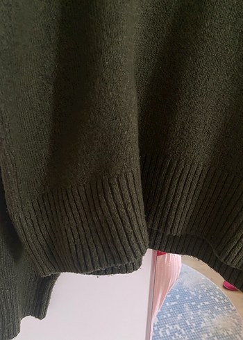 Koyu yeşil kazak - Görsel 4