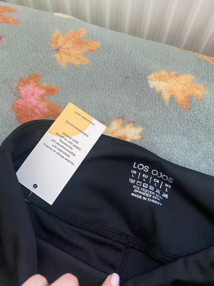 Los Ojos Siyah Yüksek Bel Cepli İspanyol Paça Tayt - Görsel 4