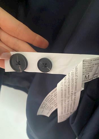 Stradivarius Lacivert Blazer -kaban Ceket - Görsel 6