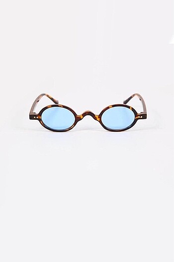 Leopar desenli mavi güneş gözlüğü