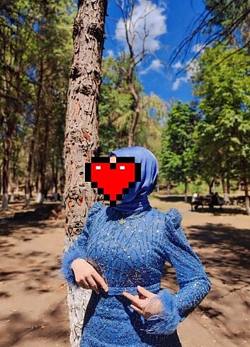 Diğer Mavi kalem tesettür abiye
