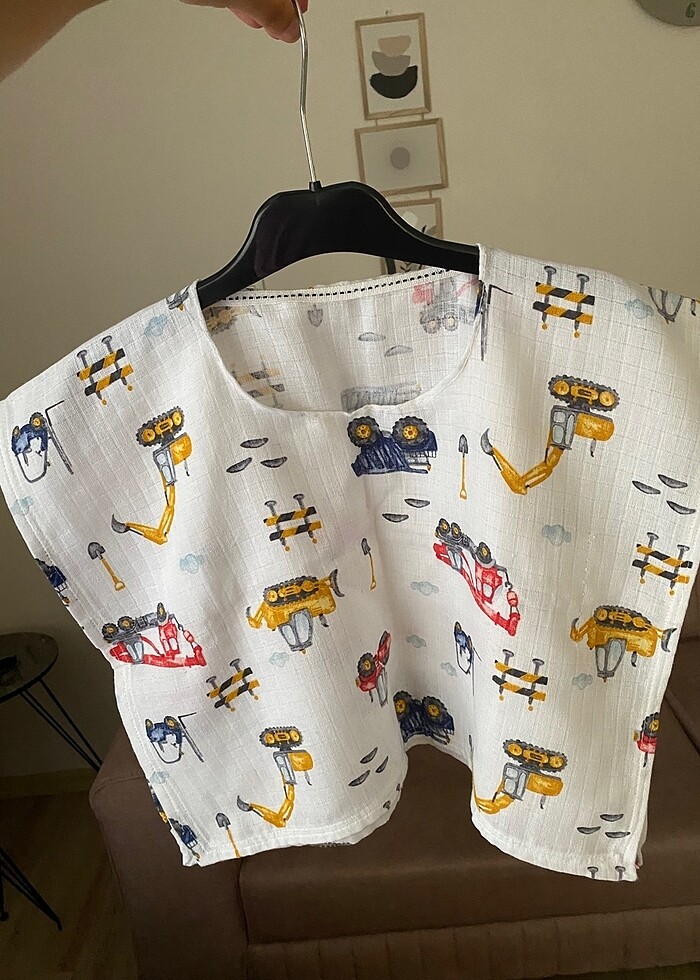 Müslin çocuk pareo - Görsel 4