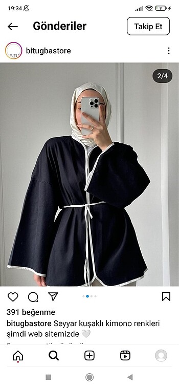 Kuşaklı kimono