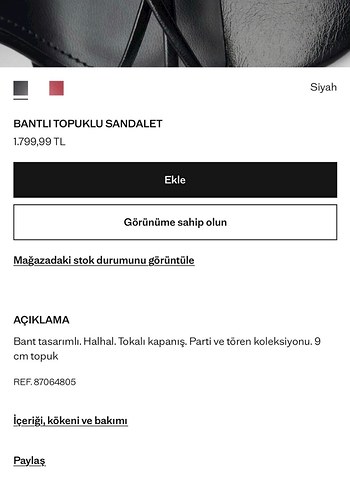 40 Beden Mango Kadın Siyah İnce Topuklu Sandalet