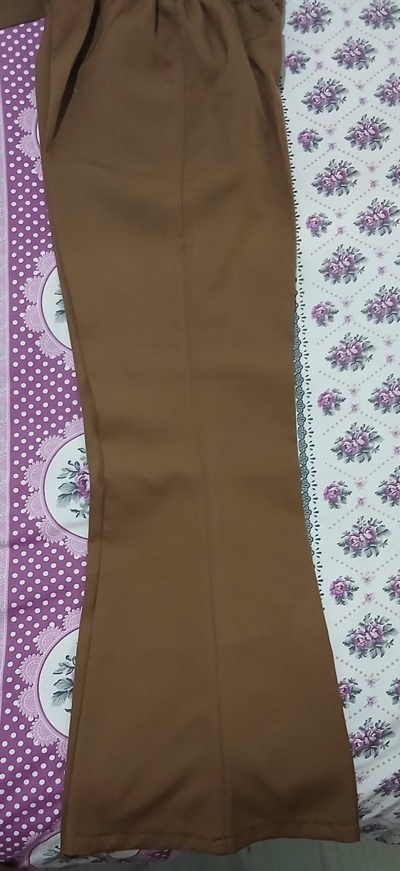 Düğmeli Kahverengi Uzun Kadın Kaban - Görsel 3