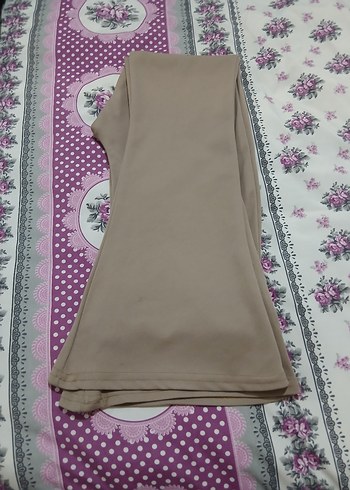 Dantel Detaylı Bej Kadın Kumaş Pantolon - Görsel 2