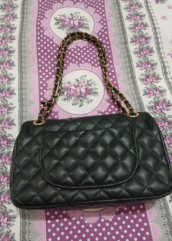 Klasik Siyah Deri Kadın Çanta - Görsel 2