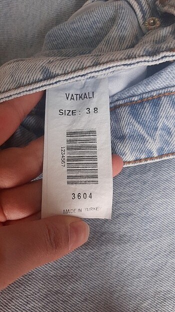 38 Beden mavi Renk Açık kot pantolon