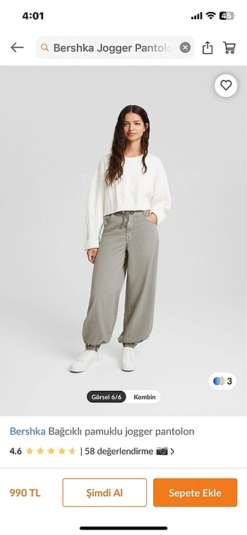 bershka jogger pantolon