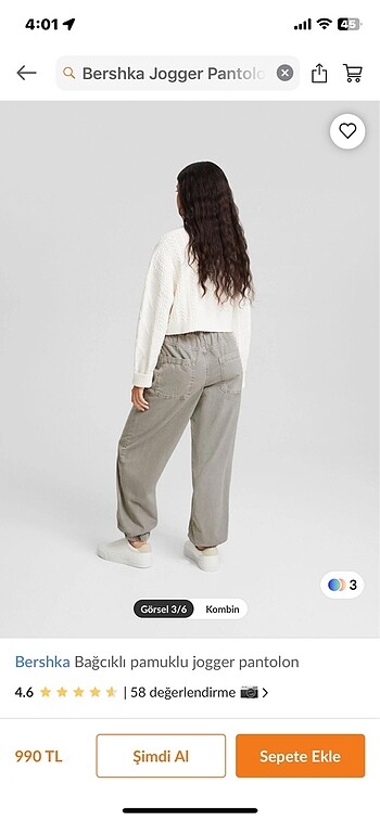 s Beden bershka jogger pantolon