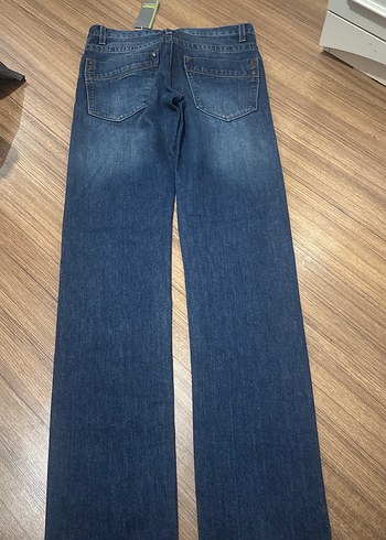 Erkek Lacivert Regular Fit Denim Jean - Görsel 2