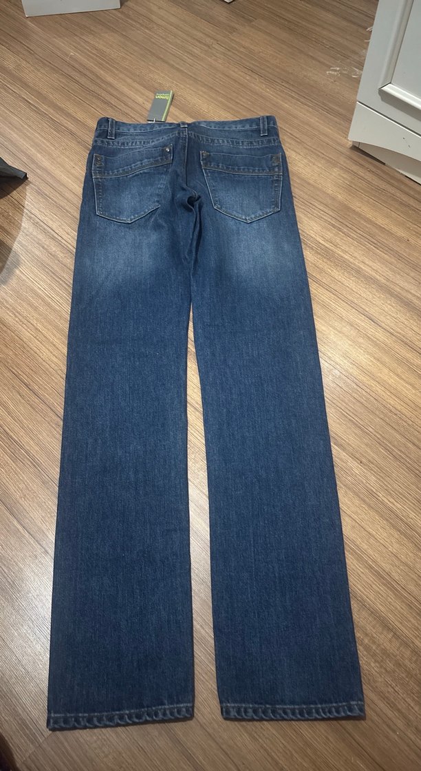 Erkek Lacivert Regular Fit Denim Jean - Görsel 2