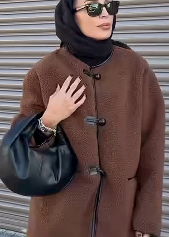 Peluş ceket kaban - Görsel 2