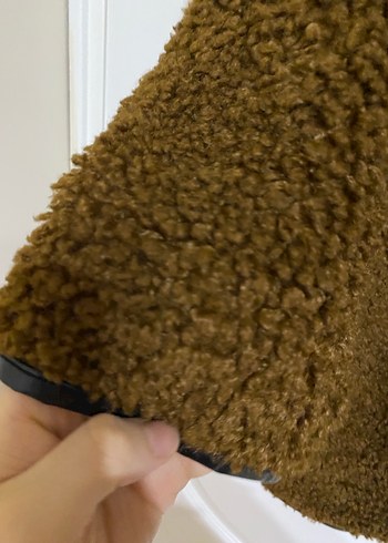 Peluş ceket kaban - Görsel 4