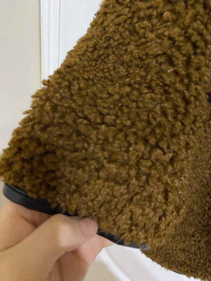 Peluş ceket kaban - Görsel 4