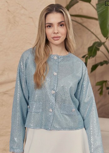 Ahel tasarım payet ceket - Görsel 2