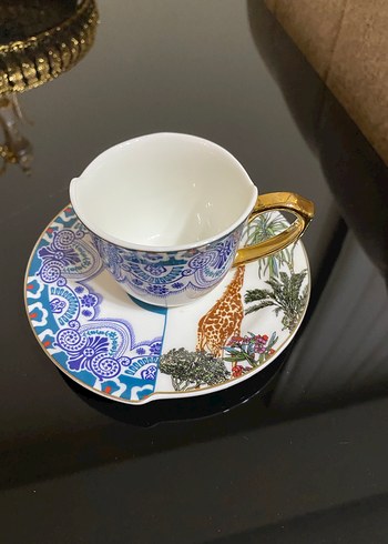 Kosova marka Desenli Fincan ve Tabak - Görsel 3