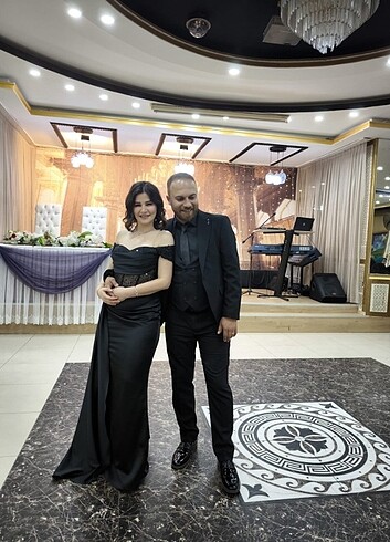 Kadın siyah abiye 