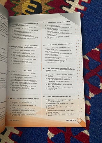 12. Sınıf İngilizce Dilbilgisi Test Kitabı YDS