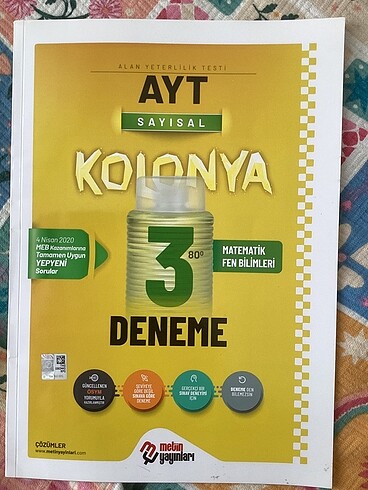  Beden BARIŞ YAYINLARI 345 AYT MAT DENEME+ hediye