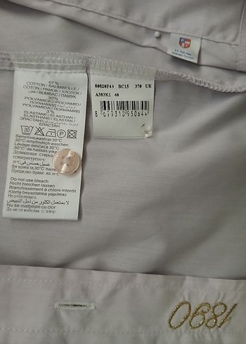 Açık lila, vintage, Baskılı Kadın Gömlek - Görsel 8