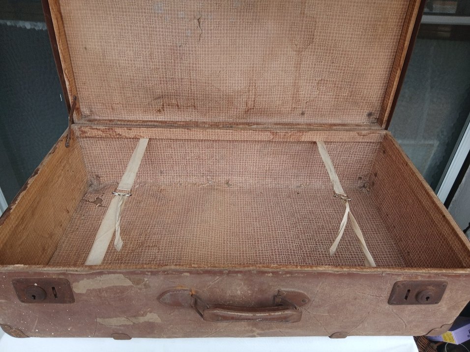 Kahverengi Vintage Erkek Bavulu - Görsel 3