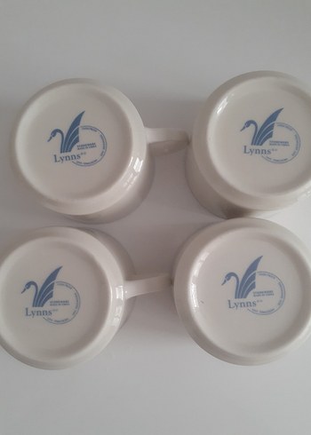 LYNNS Çiçek Desenli Pastel Beyaz Porselen çay, nescafe fincanı - Görsel 3