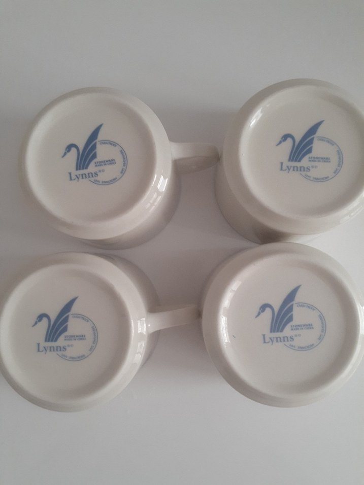 LYNNS Çiçek Desenli Pastel Beyaz Porselen çay, nescafe fincanı - Görsel 3