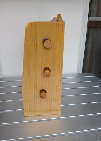 Vintage Ahşap,seramik detaylı, havlu, streçlik - Görsel 4