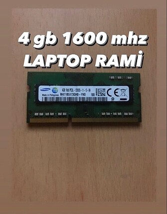 4 gb ddr3 1600 mhz laptop ram
