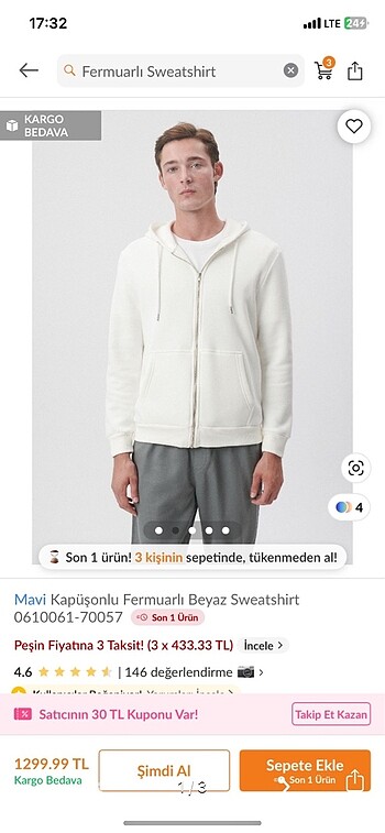 Mavi sweatshirt