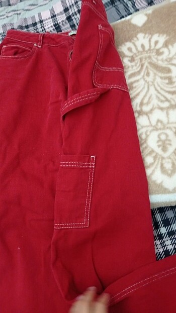 Koton Koton jeans kırmızı kargo pantolon 